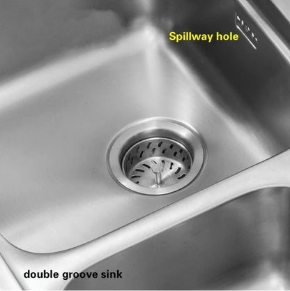 Free shipping Luxury individuality kitchen double groove sink durable 304 stainless steel high quality big hot sell 820x470 MM