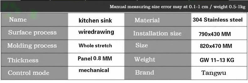 Free shipping Luxury individuality kitchen double groove sink durable 304 stainless steel high quality big hot sell 820x470 MM