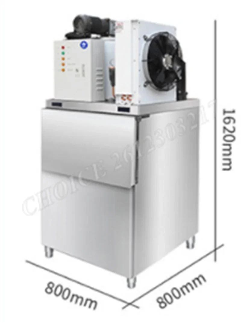 Automatic Ice Cube Maker Machine 200kg/Day Stainless Steel Ice Maker Machine Home Appliance For Bar Restaurant Commercial