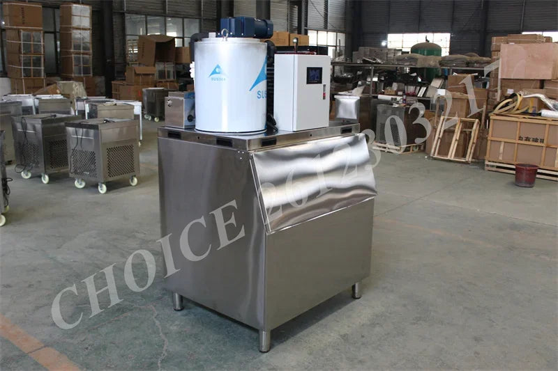 Automatic Ice Cube Maker Machine 200kg/Day Stainless Steel Ice Maker Machine Home Appliance For Bar Restaurant Commercial