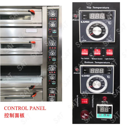 Customized Stainless steel Pizza oven commercial oven bakery equipment Restaurant Kitchen electric oven for baking