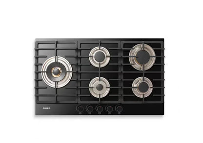 Kitchen Appliance, Tempered Glasssurface 5 Burner Gas Cooktop, 5 Burner Gas Stove with  Big Fire