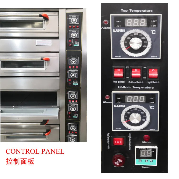 Customized Stainless steel Pizza oven commercial oven bakery equipment Restaurant Kitchen electric oven for baking