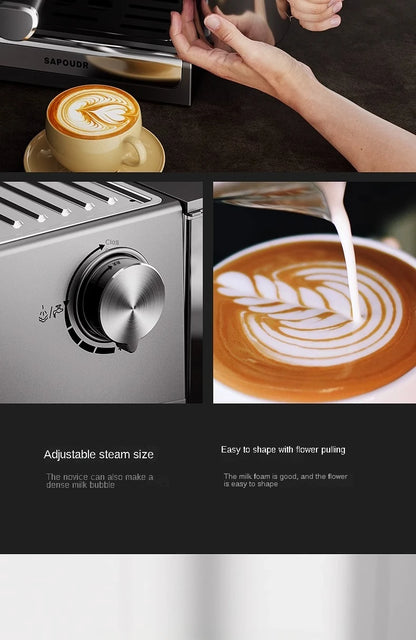 2024 New Kitchen Appliances Sepda EC25 Milk Foam Integrated Small Home Automatic Coffee Machine 220V/110V