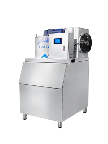 Automatic Ice Cube Maker Machine 200kg/Day Stainless Steel Ice Maker Machine Home Appliance For Bar Restaurant Commercial