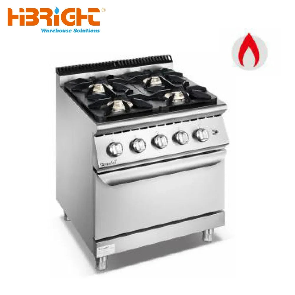 Restaurant Kitchen Cooking Equipment Electric 4-Hot Plate Cooker With Oven