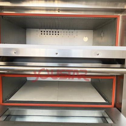 Bakery Kitchen Catering Equipment Commercial Industrial Use Luxury 3 Deck 9 Trays Bread Cake Pizza Baking Machine Deck Oven