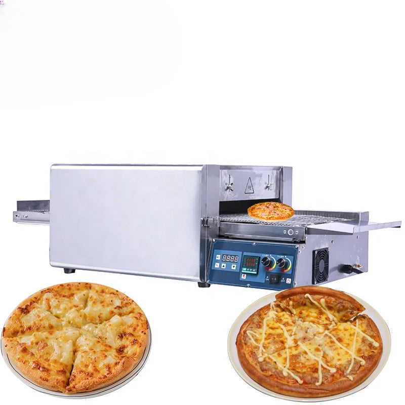 commercial new stainless steel Restaurant Kitchen Equipment Table 14 Inch Electric conveyor belt pizza oven  machine for sale