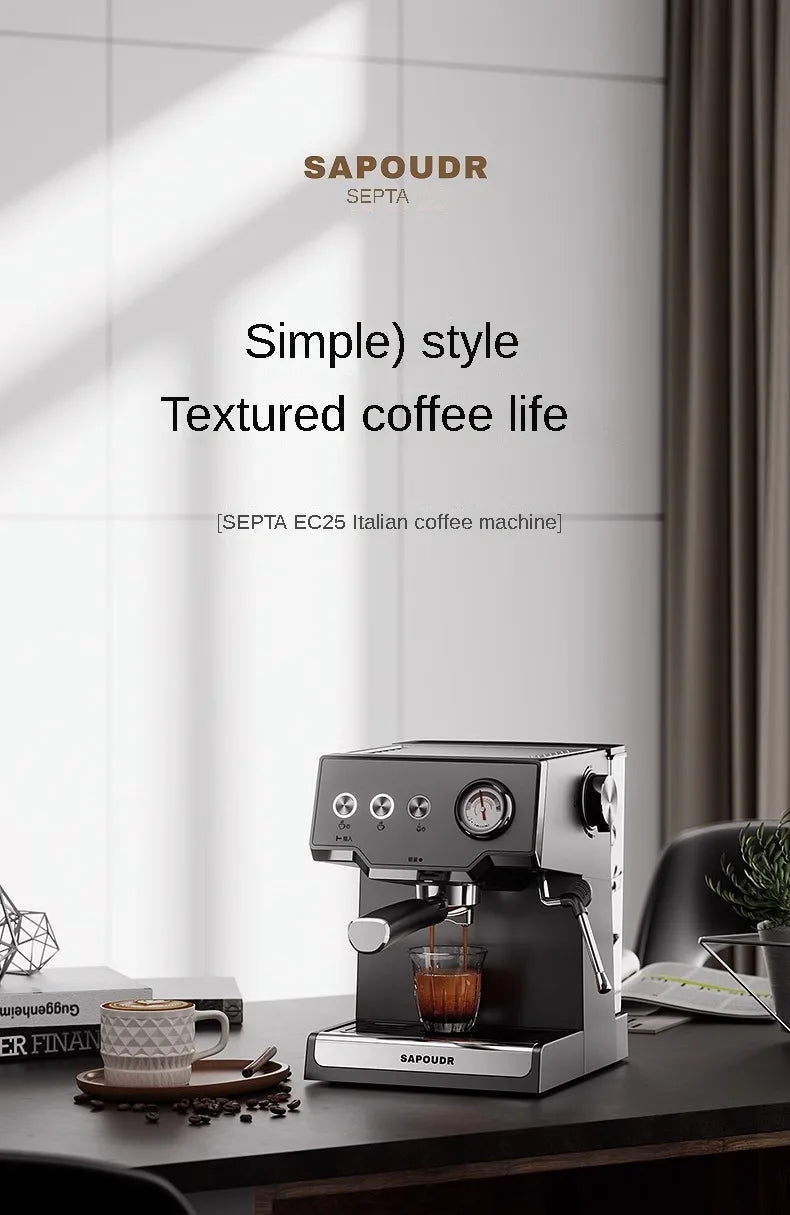 2024 New Kitchen Appliances Sepda EC25 Milk Foam Integrated Small Home Automatic Coffee Machine 220V/110V