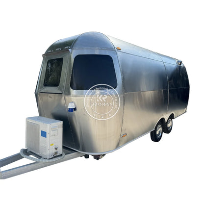 2024 Mobile Restaurant With Kitchen Street Food Van Airstream Bar Beer Trailer Fully Equipped Pizza Oven Food Truck