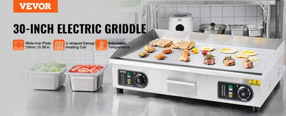 Commercial Electric Griddle  Electric Griddle Non-Stick Restaurant  Flat Top Grill