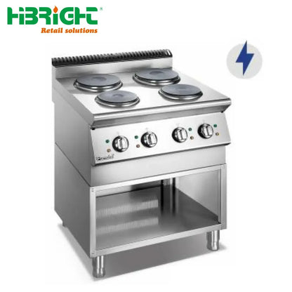 Restaurant Kitchen Cooking Equipment Electric 4-Hot Plate Cooker With Oven