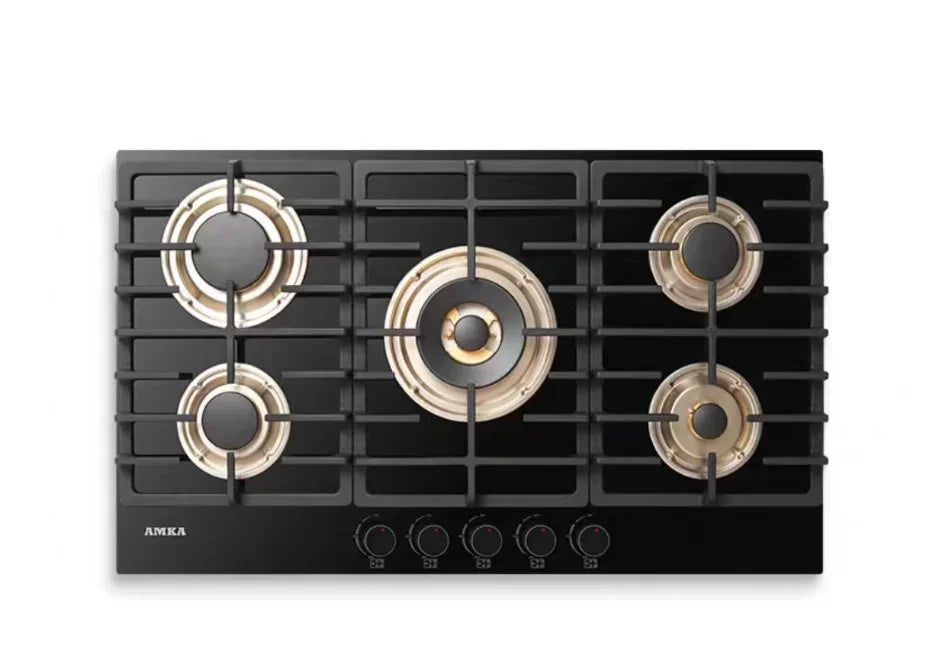 Kitchen Appliance, Tempered Glasssurface 5 Burner Gas Cooktop, 5 Burner Gas Stove with  Big Fire