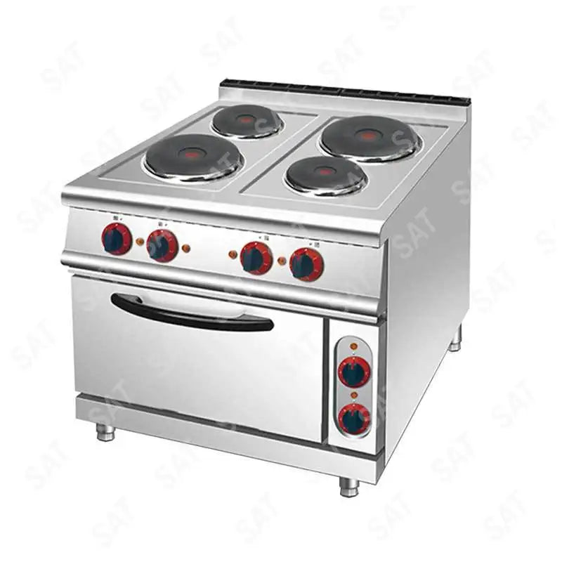 Dongpei Vertical high power commercial restaurant 4-head  hot plate cooking stove and oven equipment