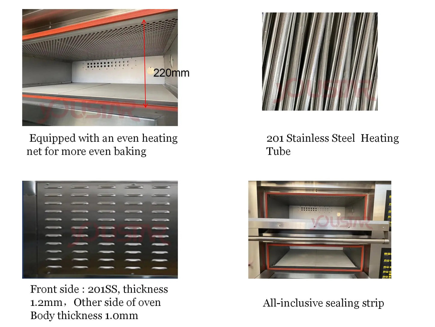 Bakery Kitchen Catering Equipment Commercial Industrial Use Luxury 3 Deck 9 Trays Bread Cake Pizza Baking Machine Deck Oven