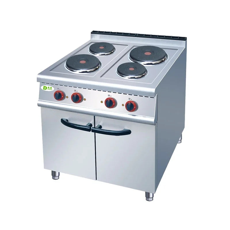 Dongpei Vertical high power commercial restaurant 4-head  hot plate cooking stove and oven equipment