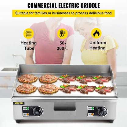 Commercial Electric Griddle  Electric Griddle Non-Stick Restaurant  Flat Top Grill