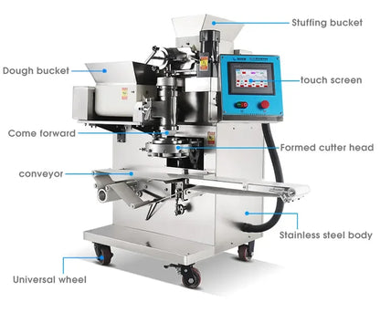 Automatic Filling Steamed Stuffed Bun Machine Making Baozi Automatic Baozi Machine Use For School Dining Hall Restaurant